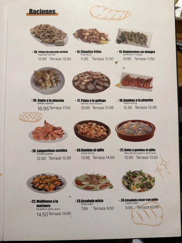 Menu_Bar Restautante El Aguila_Arenal El_image_3