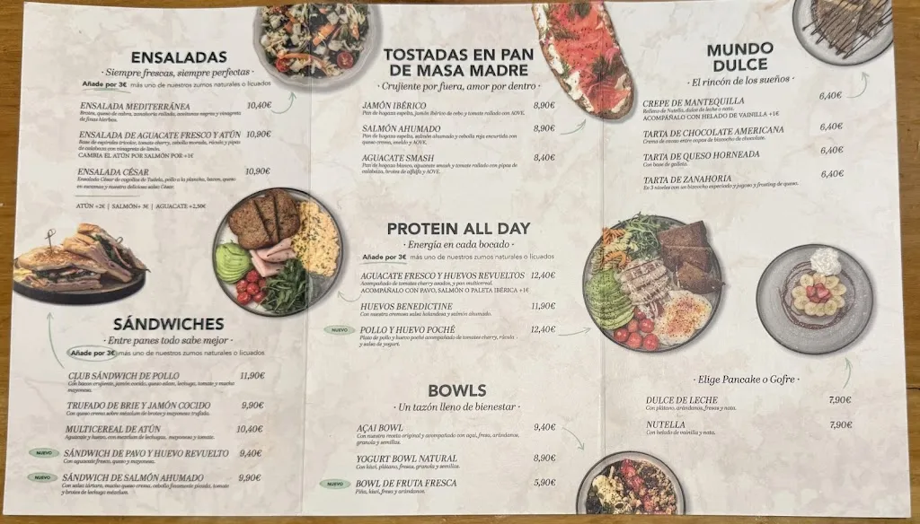 Menu_All Day Brunch by Café & Té_Arenal El_image_1