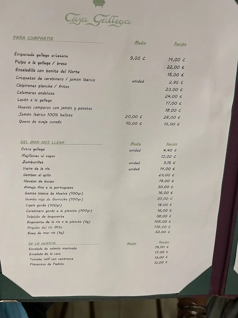 Menu_Restaurante Casa Gallega_Arenal El_image_2