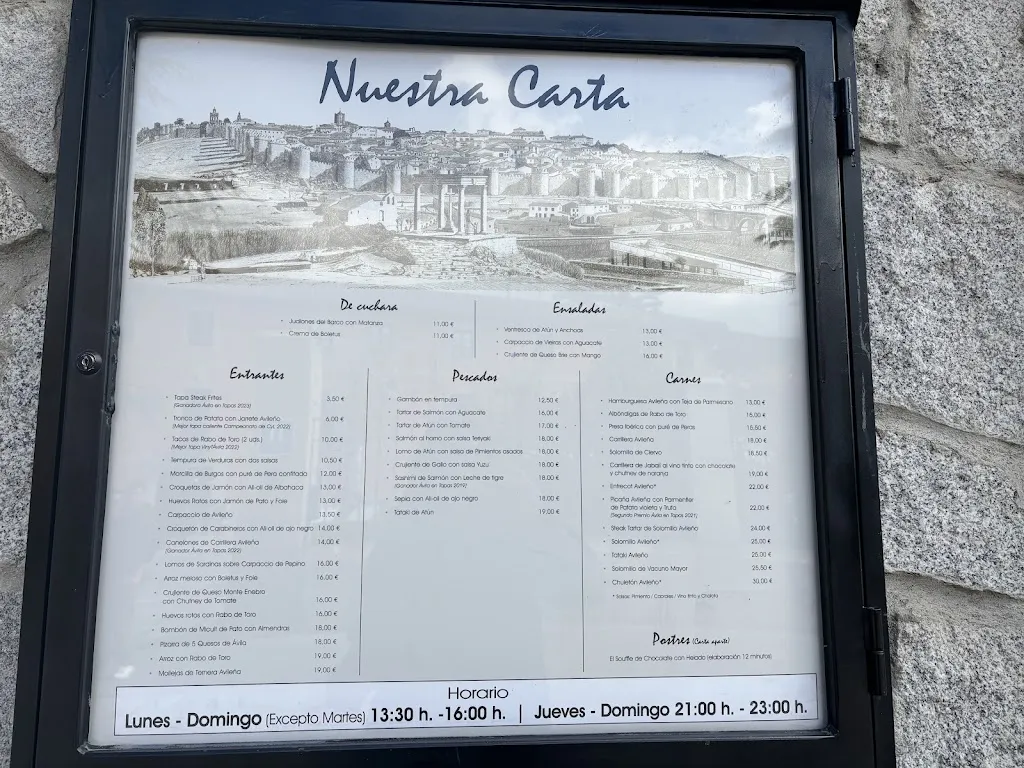 Menu_Taberna de los Verdugo_Arevalillo_image_1