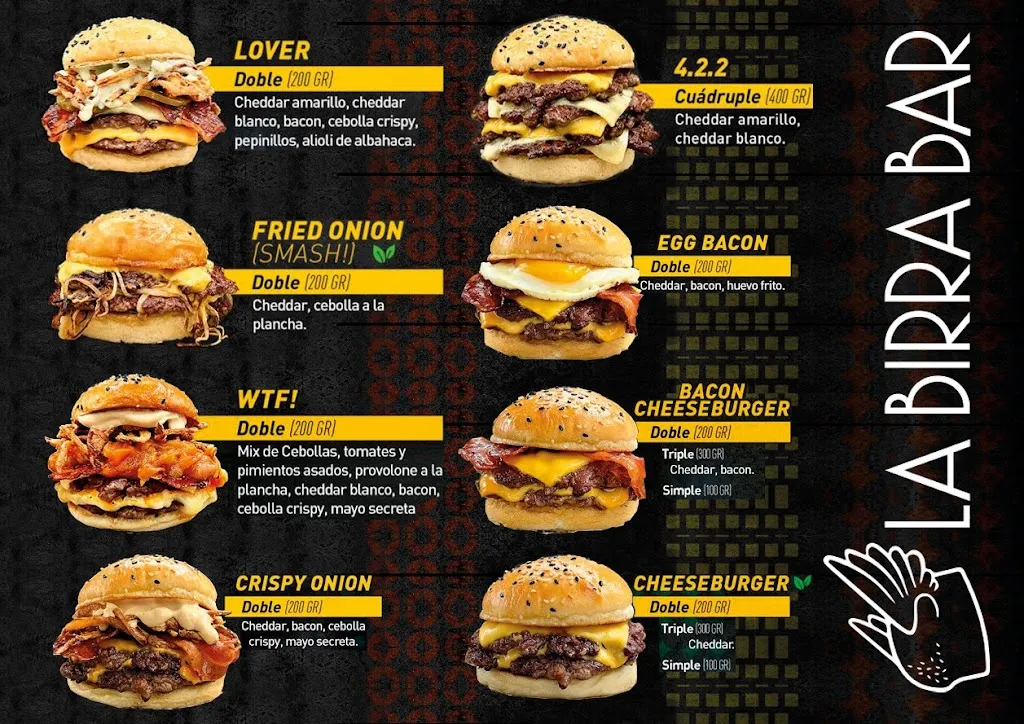 Menu_La Birra Bar Burgers Artesanales_Avellaneda_image_1