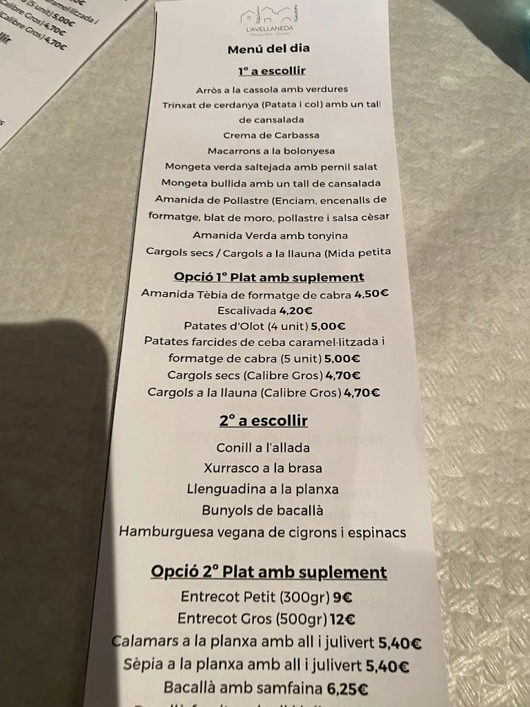 Menu_Restaurant Estanc l'Avellaneda_Avellaneda_immagine_1