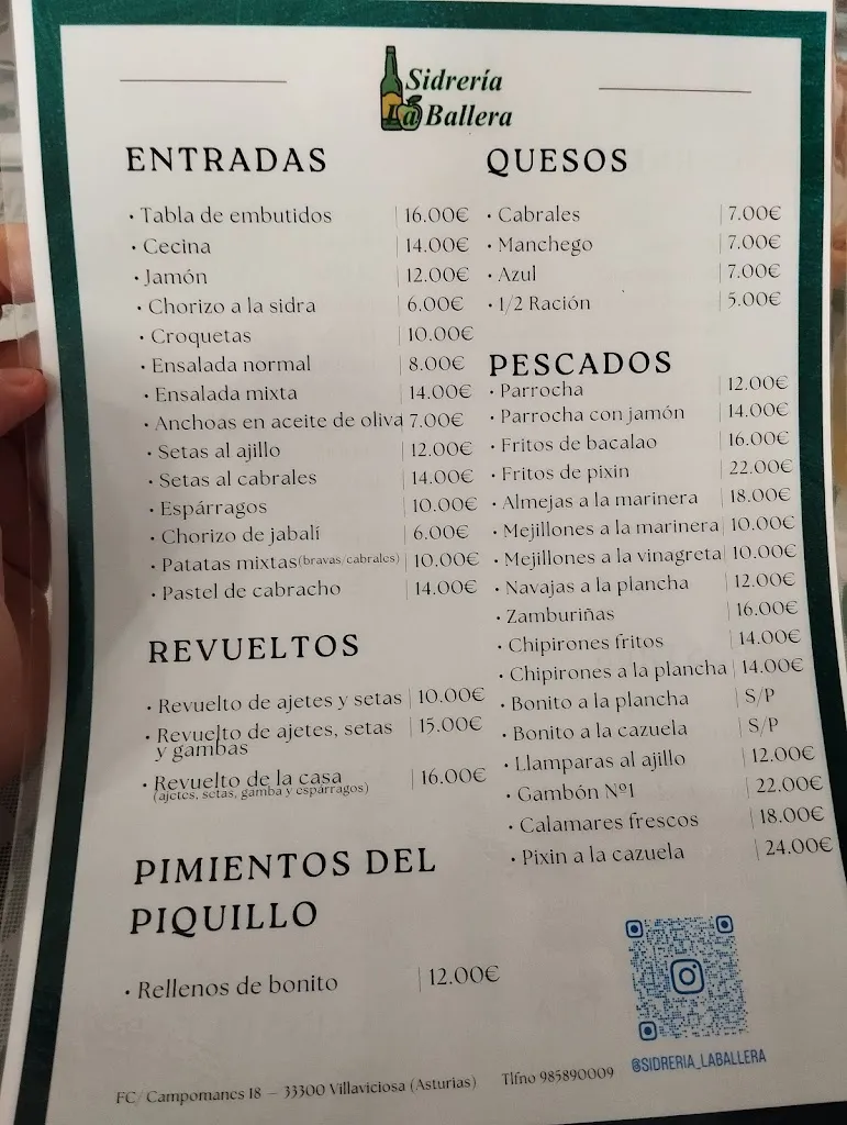 Menu_Sidreria La Ballera_Villaviciosa_image_2