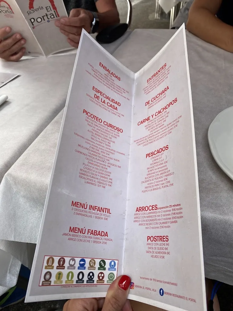 Menu_Sidrería Restaurante El Portal_Villaviciosa_image_1