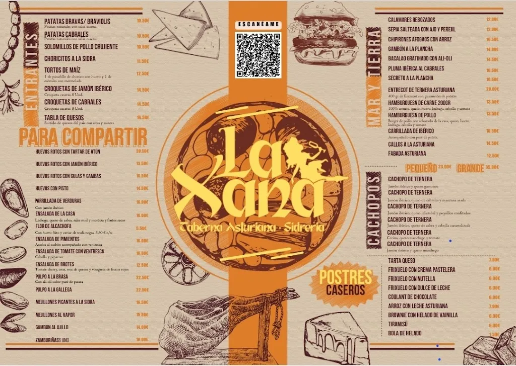 Menu_SIDRERIA LA XANA_Villaviciosa_image_1