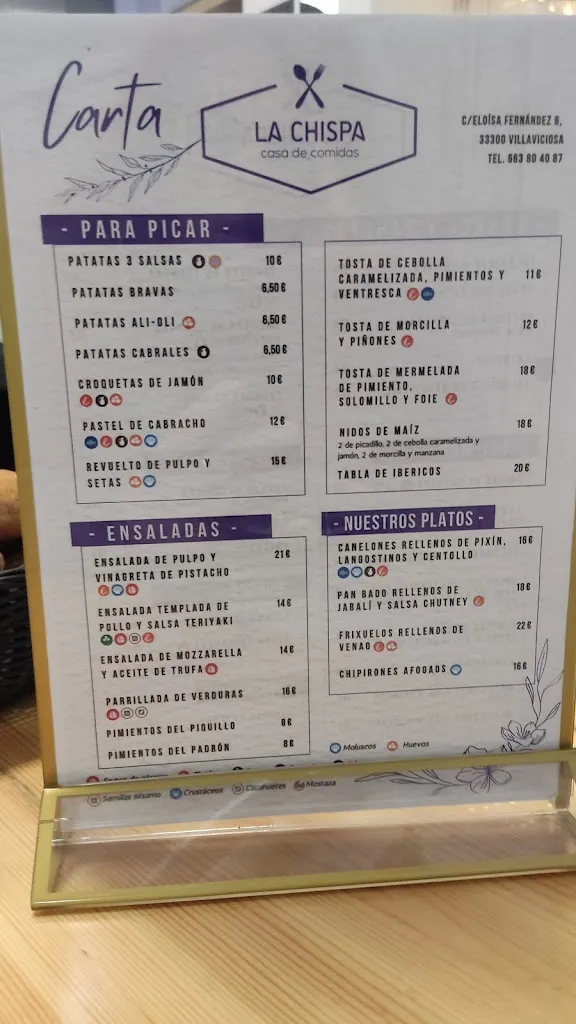 Menu_La Chispa_Villaviciosa_immagine_2