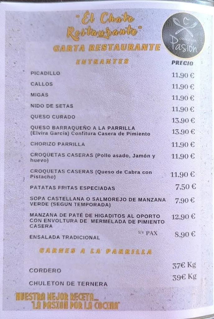 Menu_Hostal Restaurante El Chato_Barraco El_image_1
