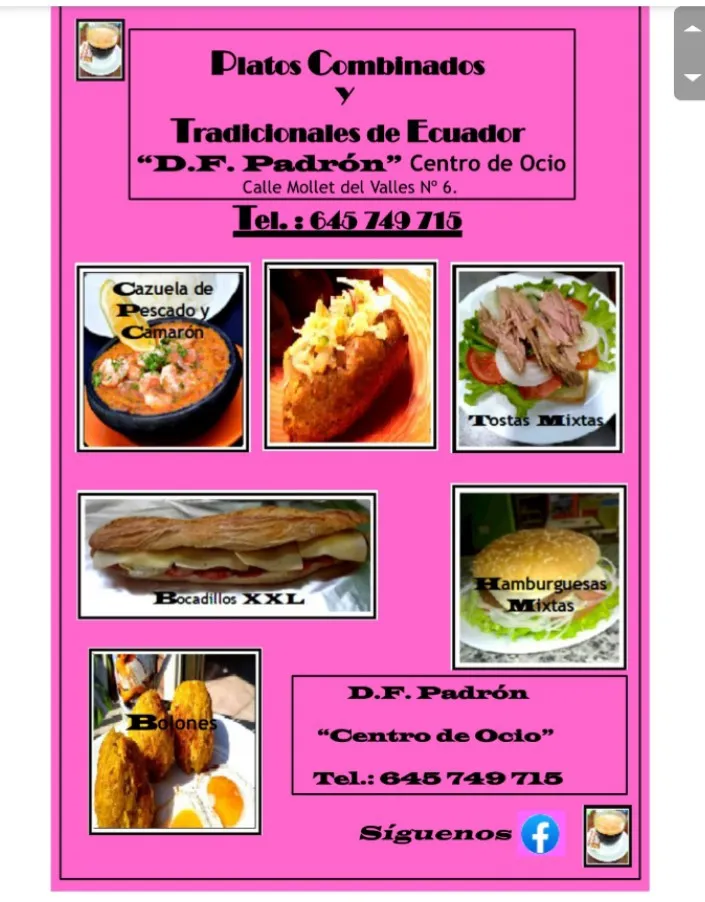 Menu_D. F. Padrón_Dodro_image_1