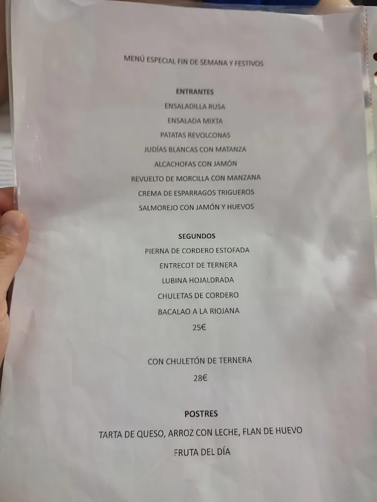 Menu_Restaurante Bar El Segoviano_Barraco El_image_2