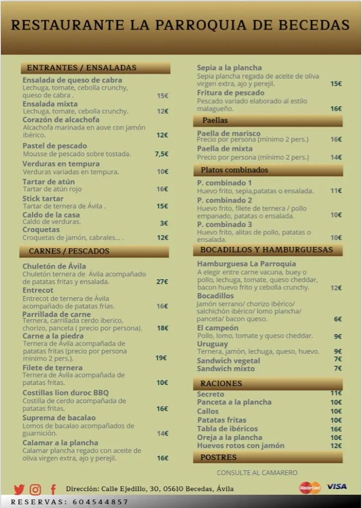 Menu_Restaurante La Parroquia de Becedas_Becedas_image_1