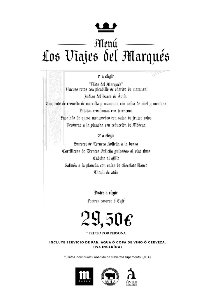 Menu_El Viejo Marqués_Blasconuño de Matacabras_image_1