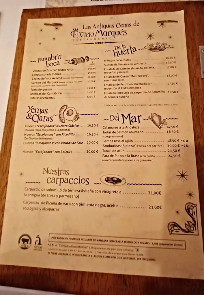 Menu_El Viejo Marqués_Blasconuño de Matacabras_image_4
