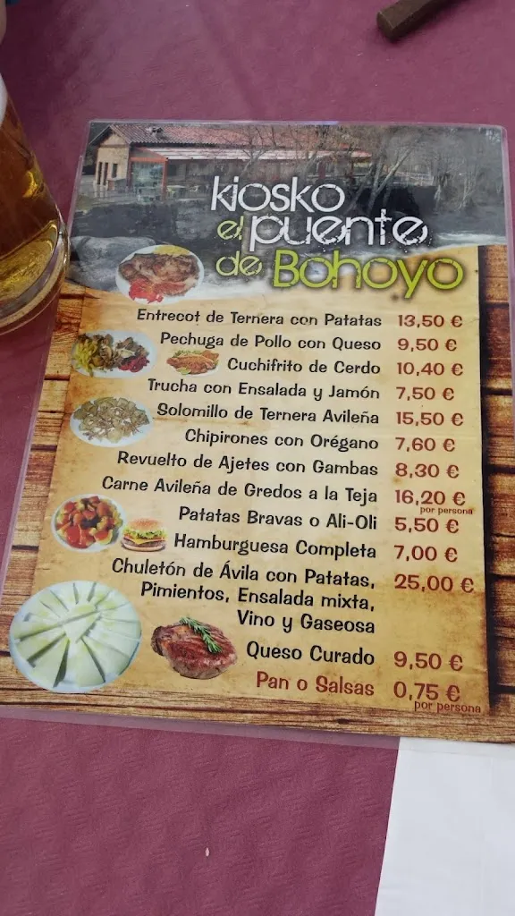 Menu_Kiosko el puente de bohoyo_Bohoyo_image_1