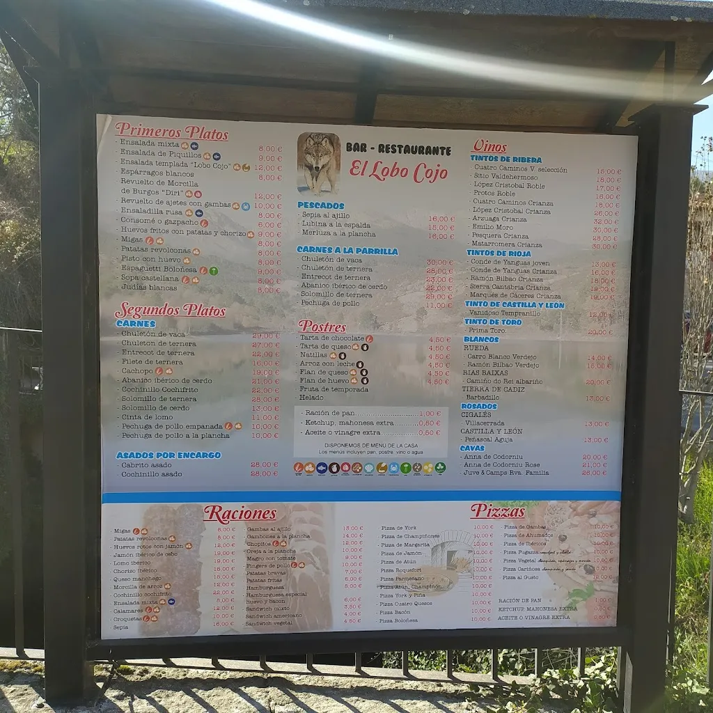 Menu_Restaurante El Lobo Cojo_Arenas de San Pedro_immagine_3