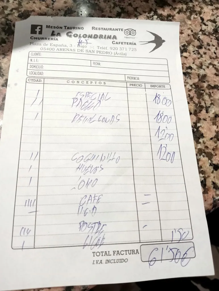 Topiloto_Mesón La Golondrina Arenas de San Pedro_Arenas de San Pedro_review