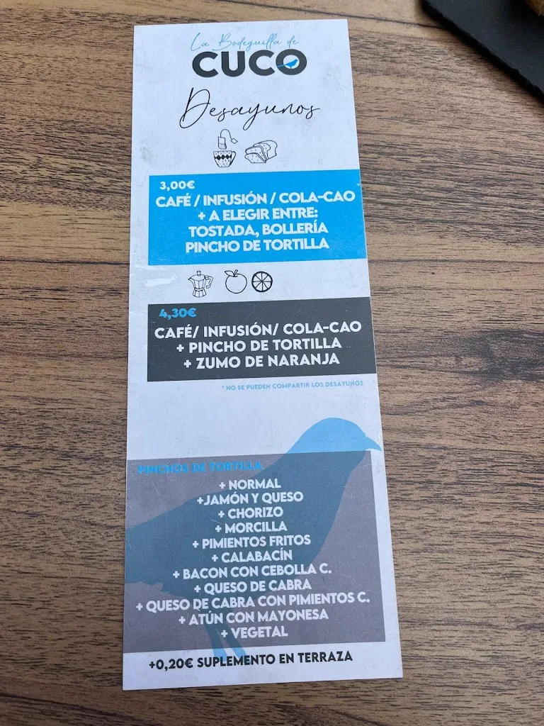 Menu_Café Bar La Bodeguilla del Cuco_Arenas de San Pedro_image_2