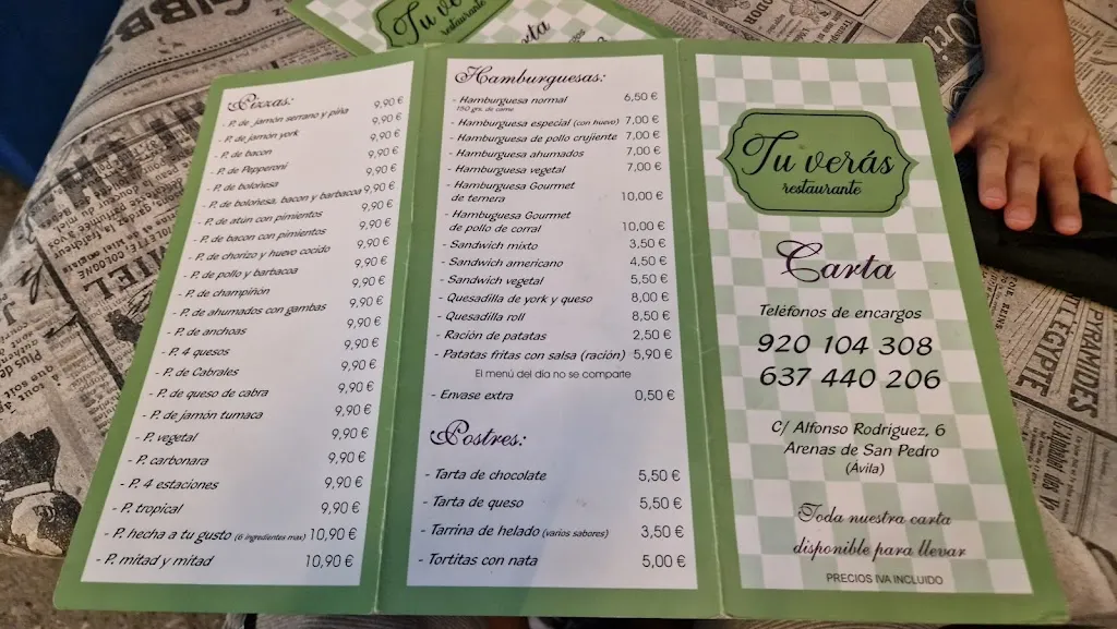 Menu_Tú Verás_Arenas de San Pedro_image_2