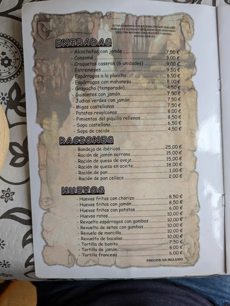 Menu_Restaurante Asador Cuevas del Águila Arenas de San Pedro_Arenas de San Pedro_image_1