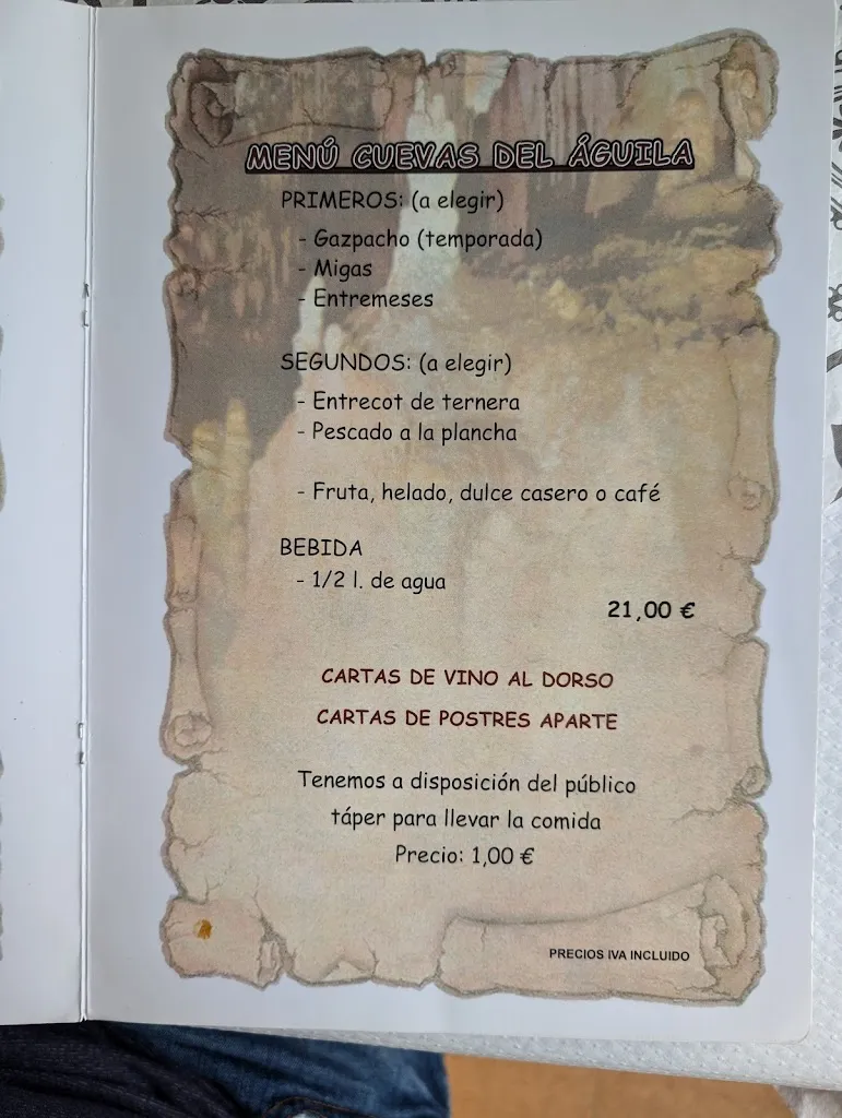 Menu_Restaurante Asador Cuevas del Águila Arenas de San Pedro_Arenas de San Pedro_image_2