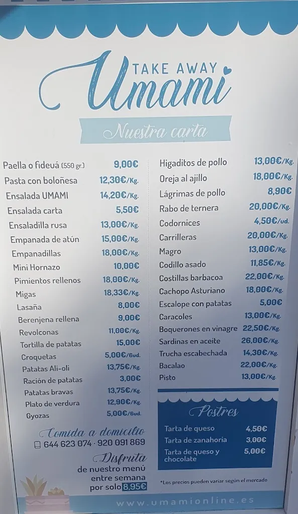 Menu_Umami Arenas Take Away_Arenas de San Pedro_image_1