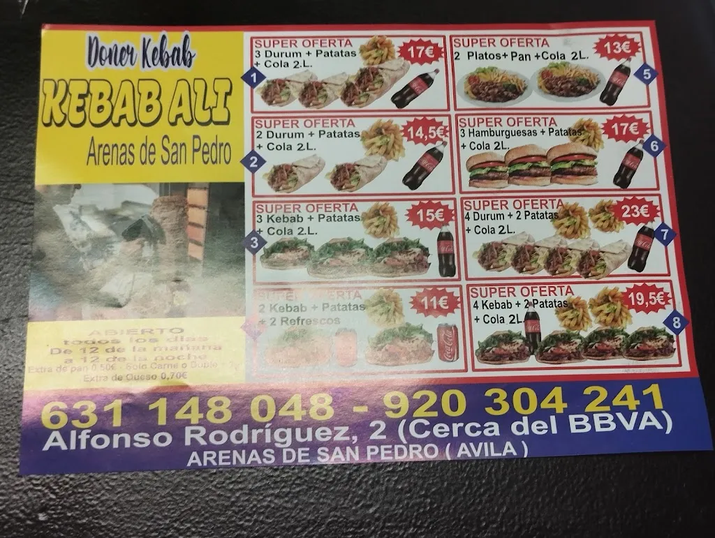 Menu_KEBAB ALI_Arenas de San Pedro_image_2