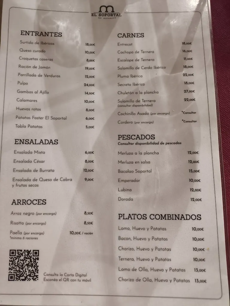 Menu_Mesón El Soportal_Bercial de Zapardiel_image_1