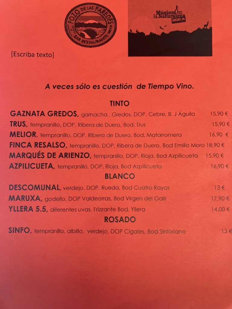 Menu_Kiosco Pozo de las Paredes_Cabezas del Pozo_image_2