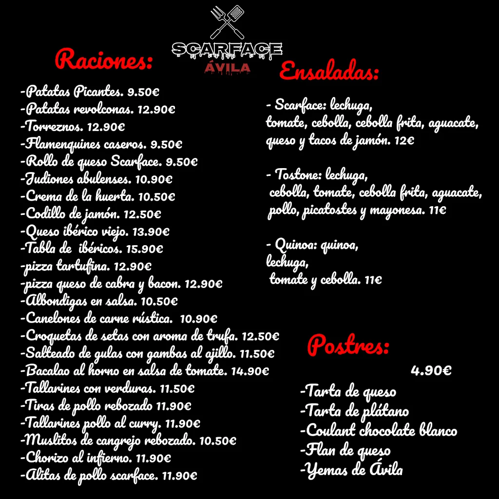 Menu_Scarface Ávila_Aveinte_image_1