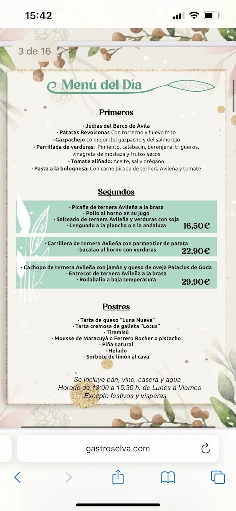 Menu_Restaurante Selva Gastro_Aveinte_image_2