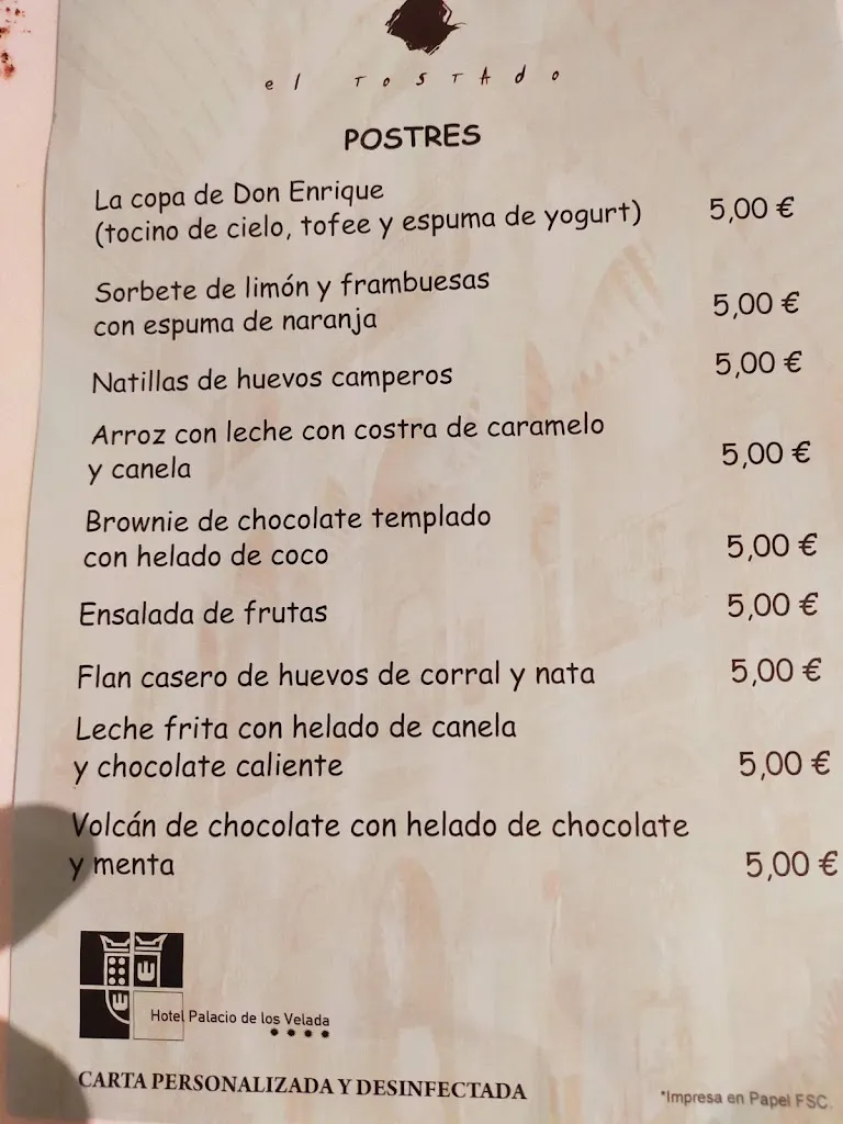 Menu_Restaurante El Tostado_Aveinte_immagine_4