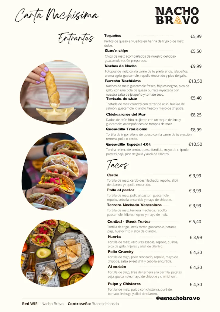 Menu_Nacho Bravo Taquería_Brabos_image_1