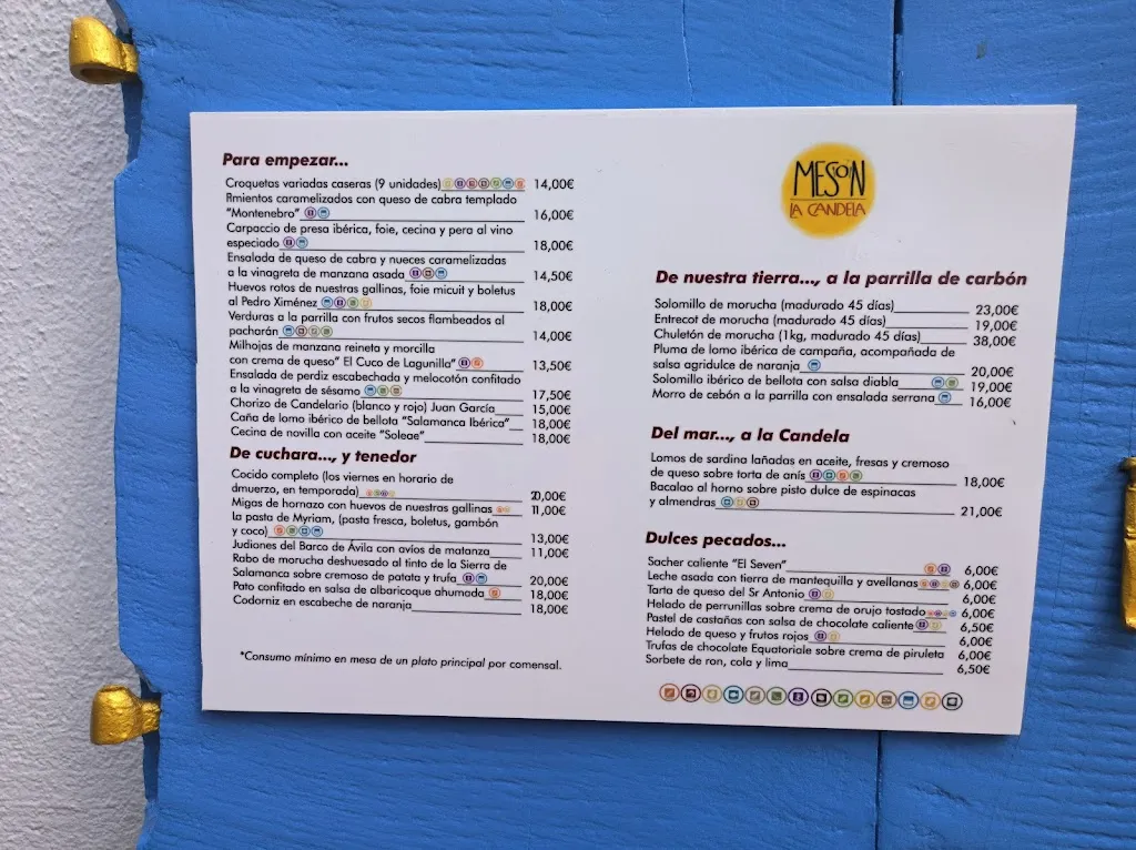 Menu_Meson La Candela_Carrera La_image_1