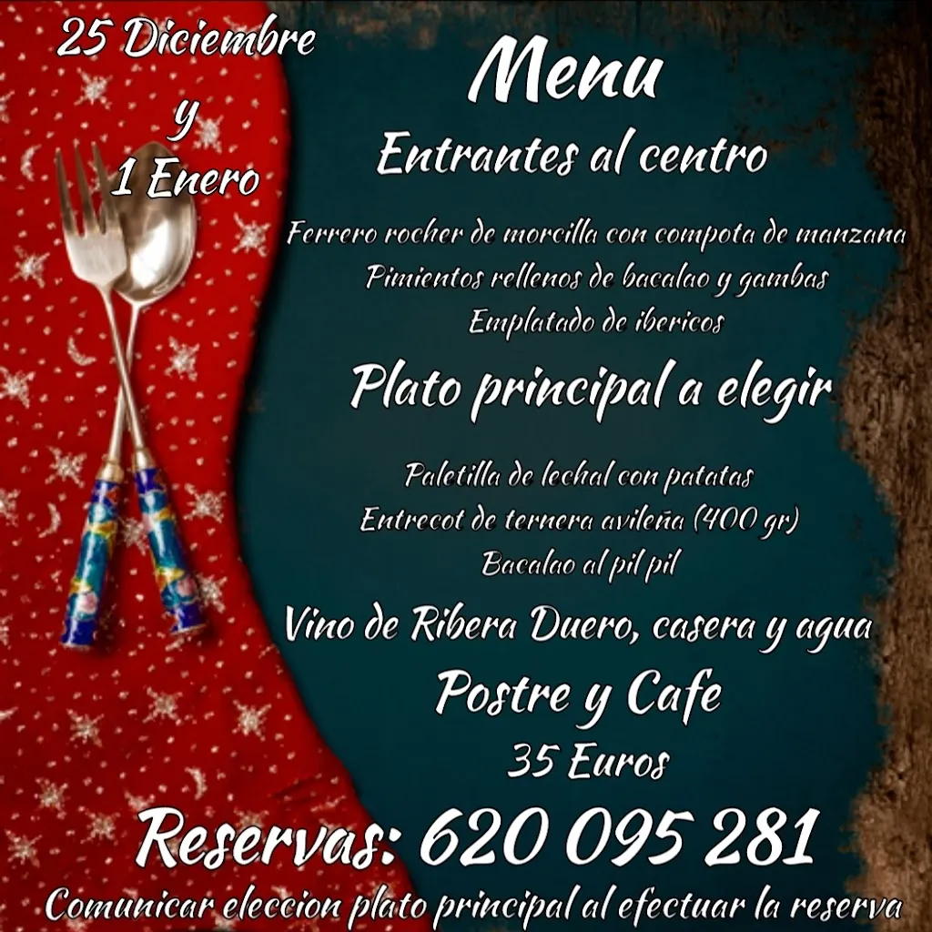 Menu_RESTAURANTE LA ABADÍA_Burgohondo_image_1