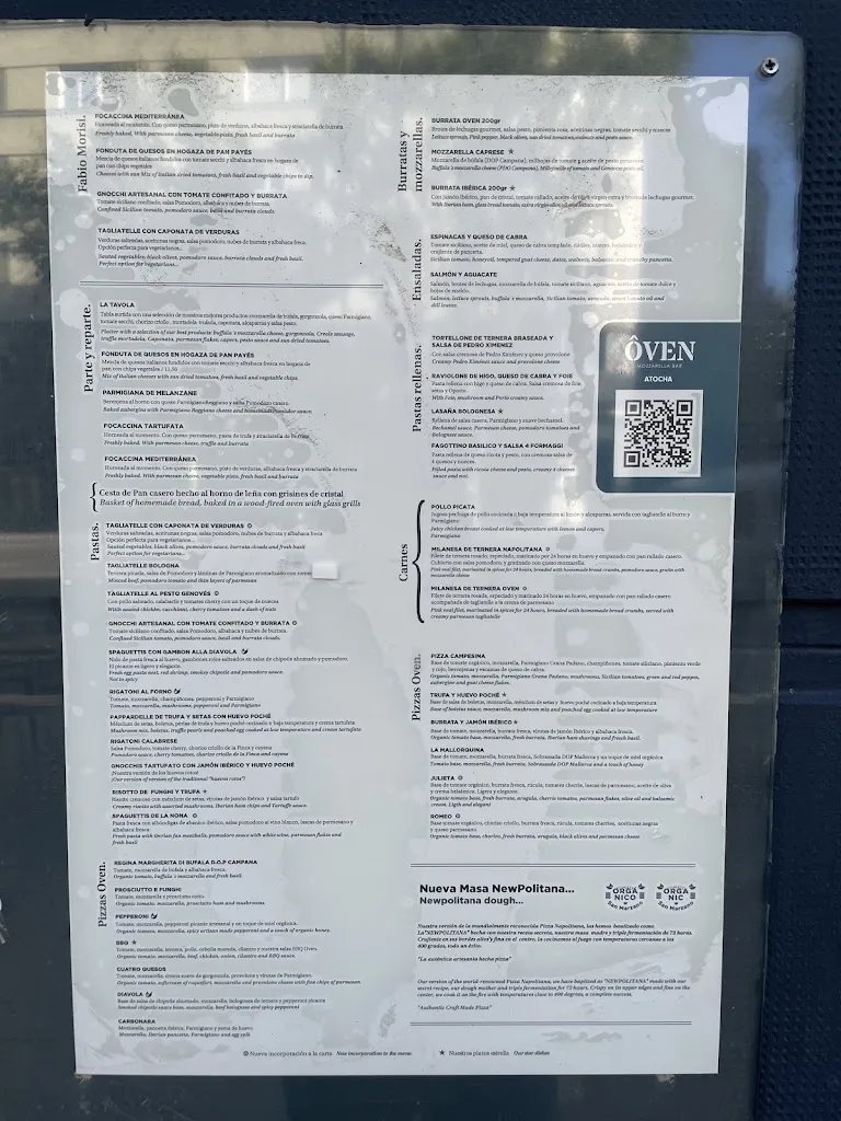 Menu_Oven Mozzarella Atocha | Restaurante Italiano Madrid_Laracha A_image_1