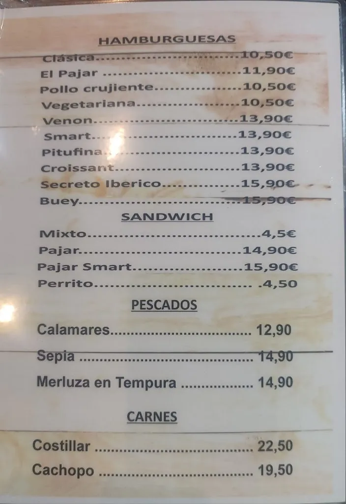 Menu_EL PAJAR GASTRO&GRILL_Casavieja_image_4