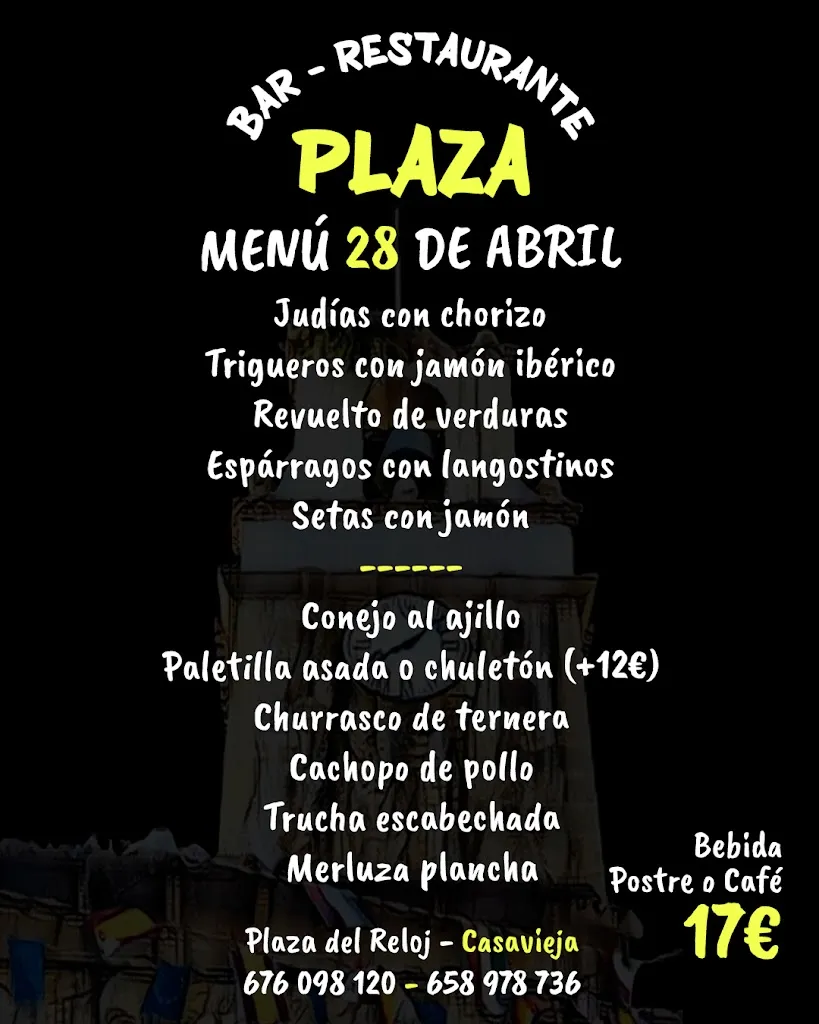 Menu_Bar Restaurante Plaza_Casavieja_image_4