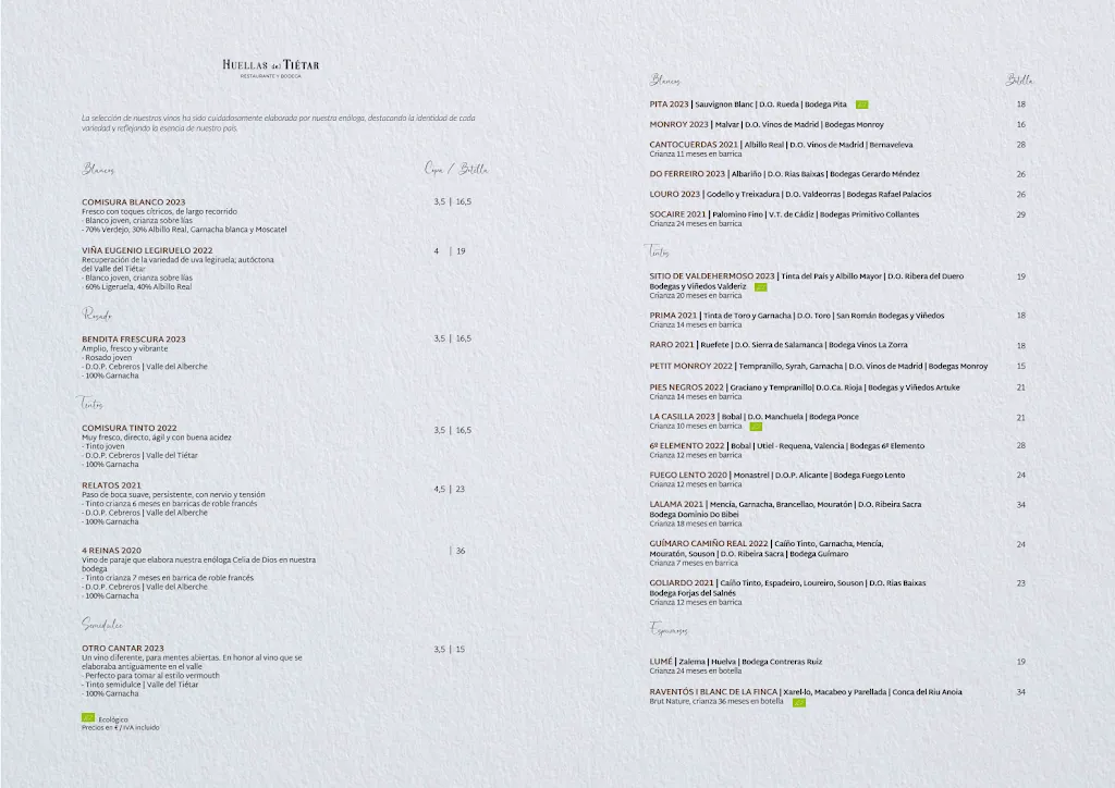 Menu_Restaurante y Bodega Huellas del Tiétar_Castellanos de Zapardiel_image_2