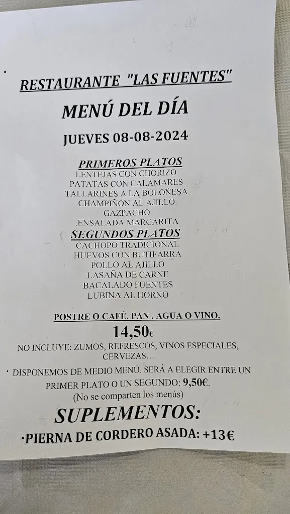 Menu_Las Fuentes Restaurante_Castellanos de Zapardiel_image_1