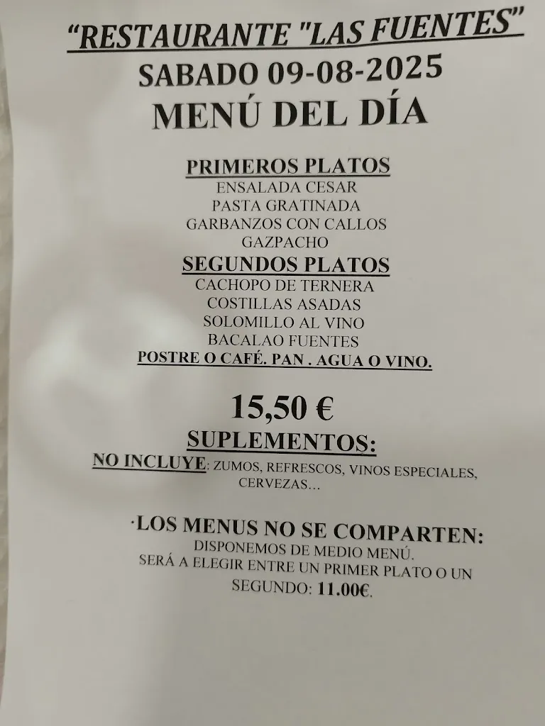 Ana Vázquez Martín_Las Fuentes Restaurante_Castellanos de Zapardiel_review