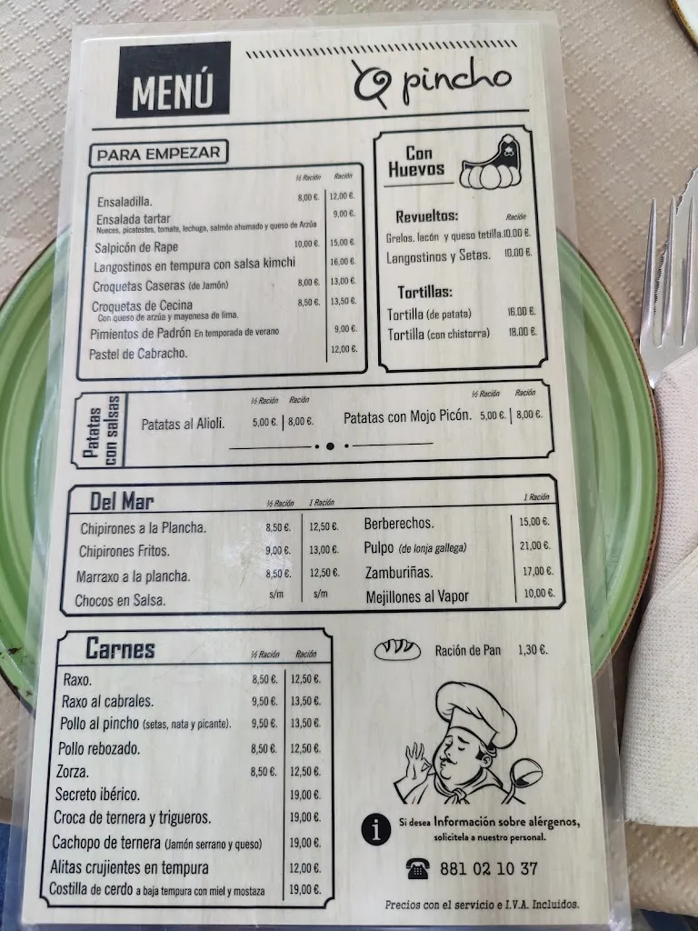Menu_Restaurante O Pincho_Ferrol_image_1