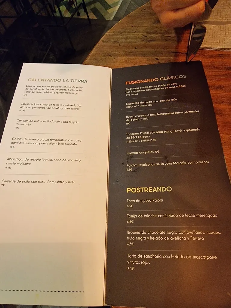 Menu_Restaurante Paipái_Chamartín_image_1
