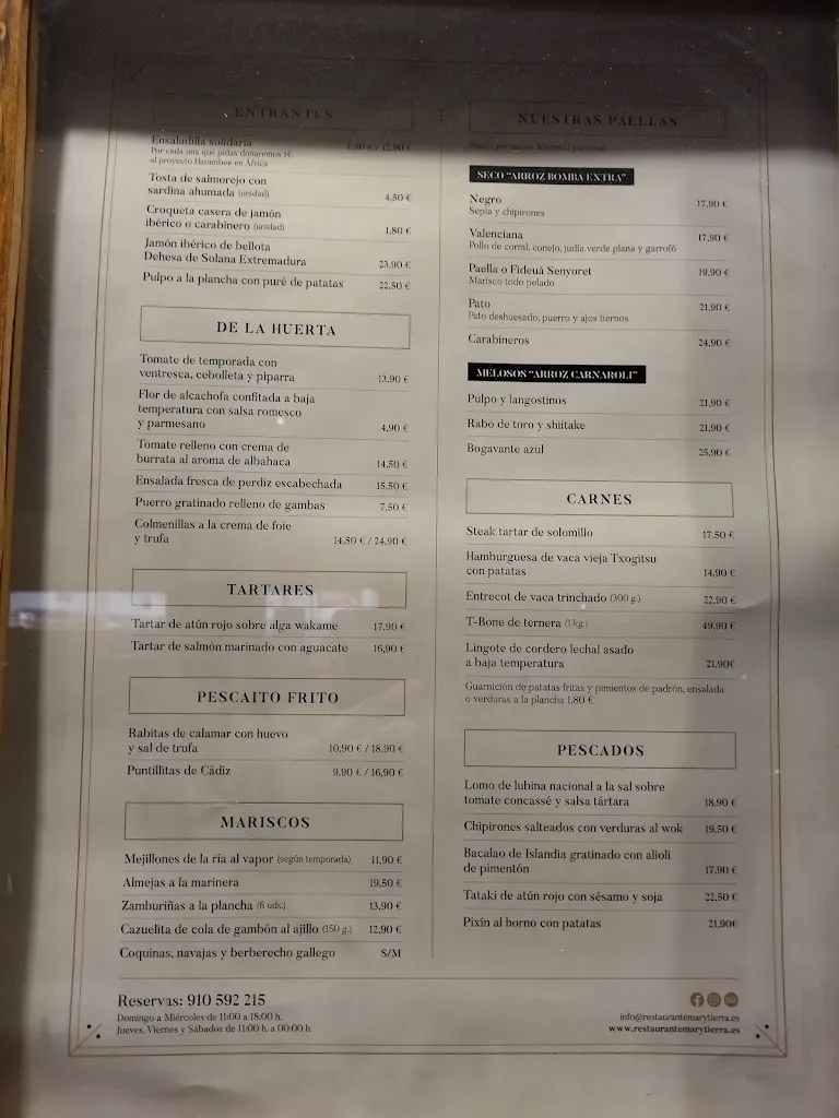 Menu_Restaurante Mar y Tierra Chamartín_Chamartín_image_3