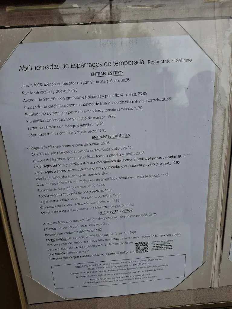 Menu_Restaurante El Gallinero_Collado del Mirón_image_3