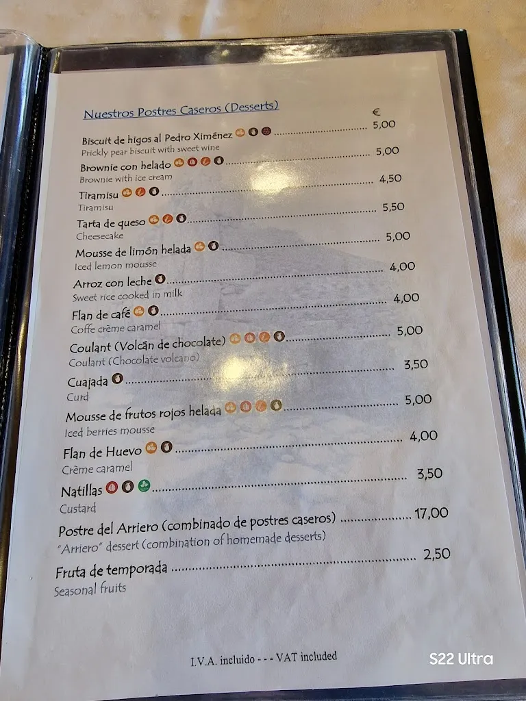 Menu_La Parada del Arriero_Cuevas del Valle_image_4