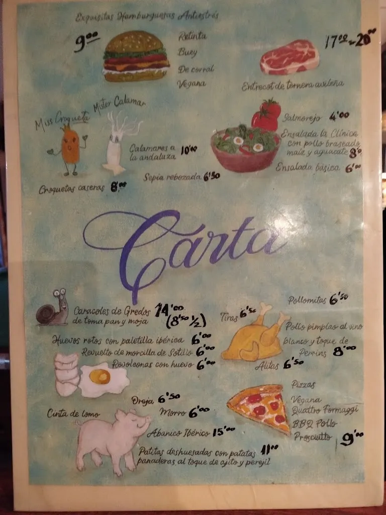 Menu_BAR LA CLINICA_Cuevas del Valle_image_1