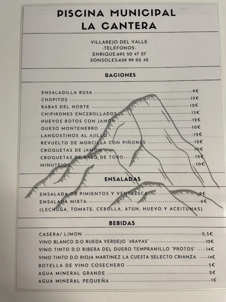 Menu_Piscina Municipal LA CANTERA Villarejo del Valle_Cuevas del Valle_image_3
