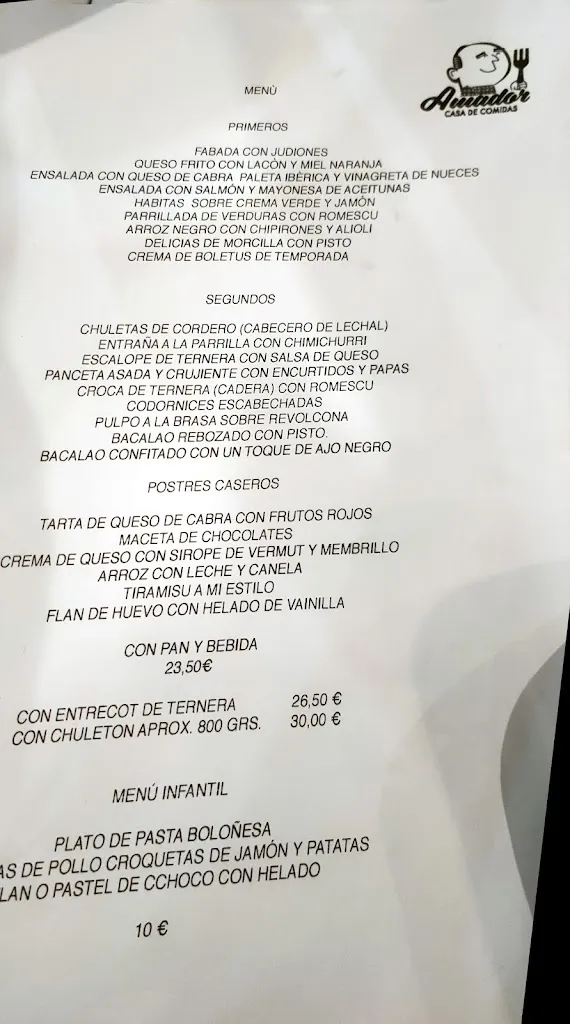 Menu_Bar Amador S.L._Fresnedilla_image_4