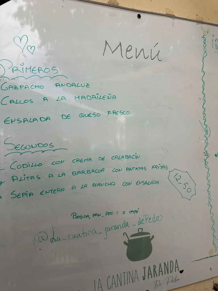 Menu_La Cantina Jaranda de Pedro_Fresnedilla_image_1