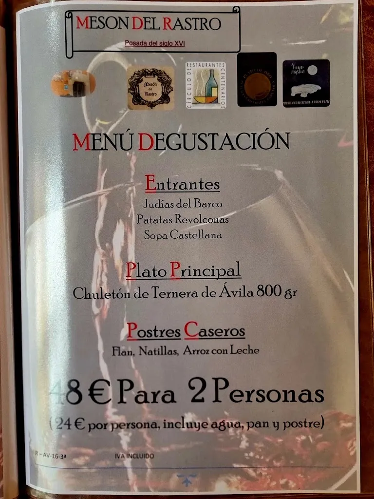 Menu_Mesón del Rastro_Gallegos de Altamiros_image_2