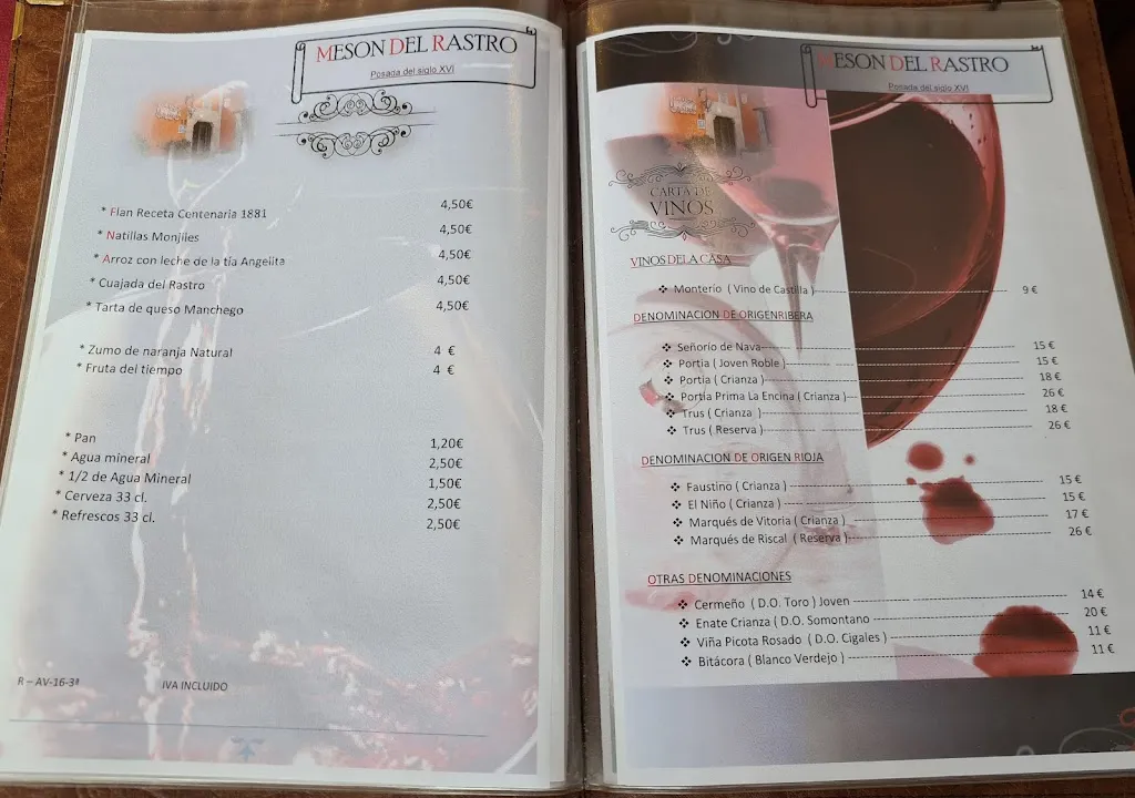 Menu_Mesón del Rastro_Gallegos de Altamiros_image_3